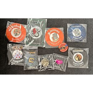 Mixed Lot of 10 Video Game Pins‎ -Lootcrate/Arcade Block/For Honor